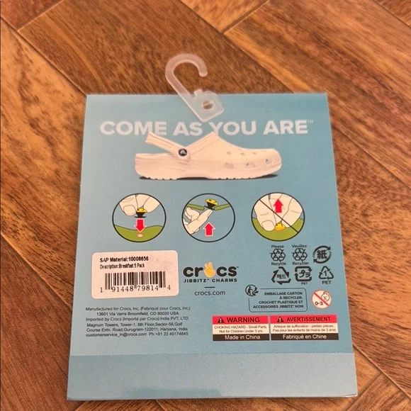 NWT Crocs Jibbitz Breakfast 5-Pack - Picture 2 of 2